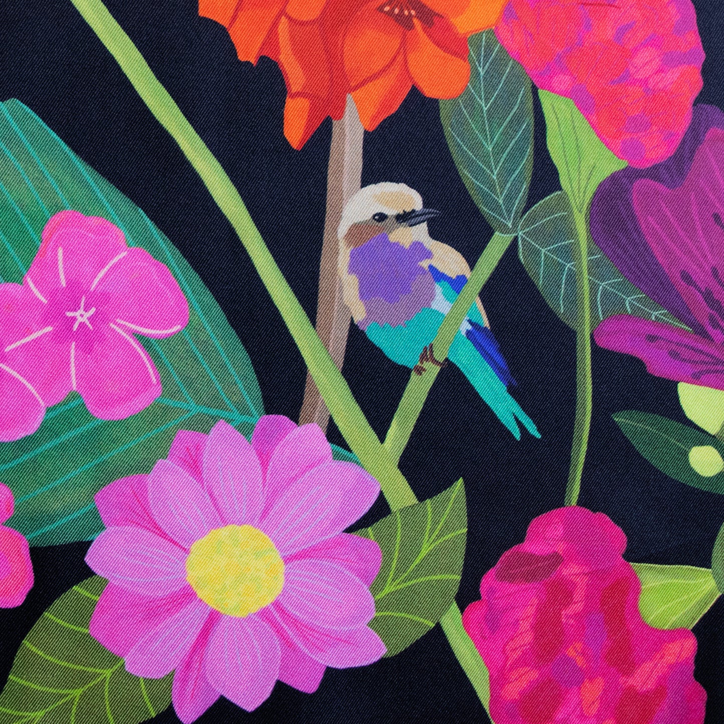 
                  
                    Garden of Curiosities, double-sided, black & teal, 90cm
                  
                