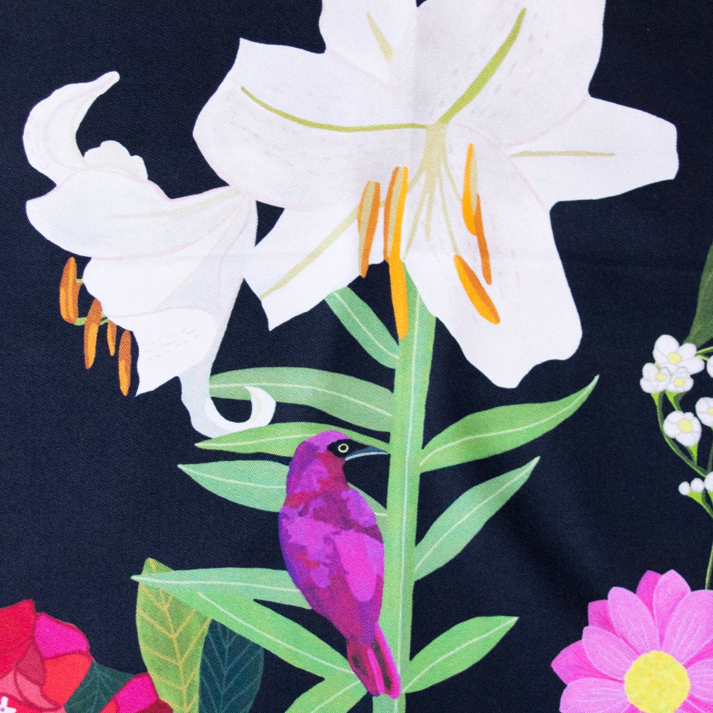 
                  
                    Garden of Curiosities, double-sided, black & teal, 90cm
                  
                
