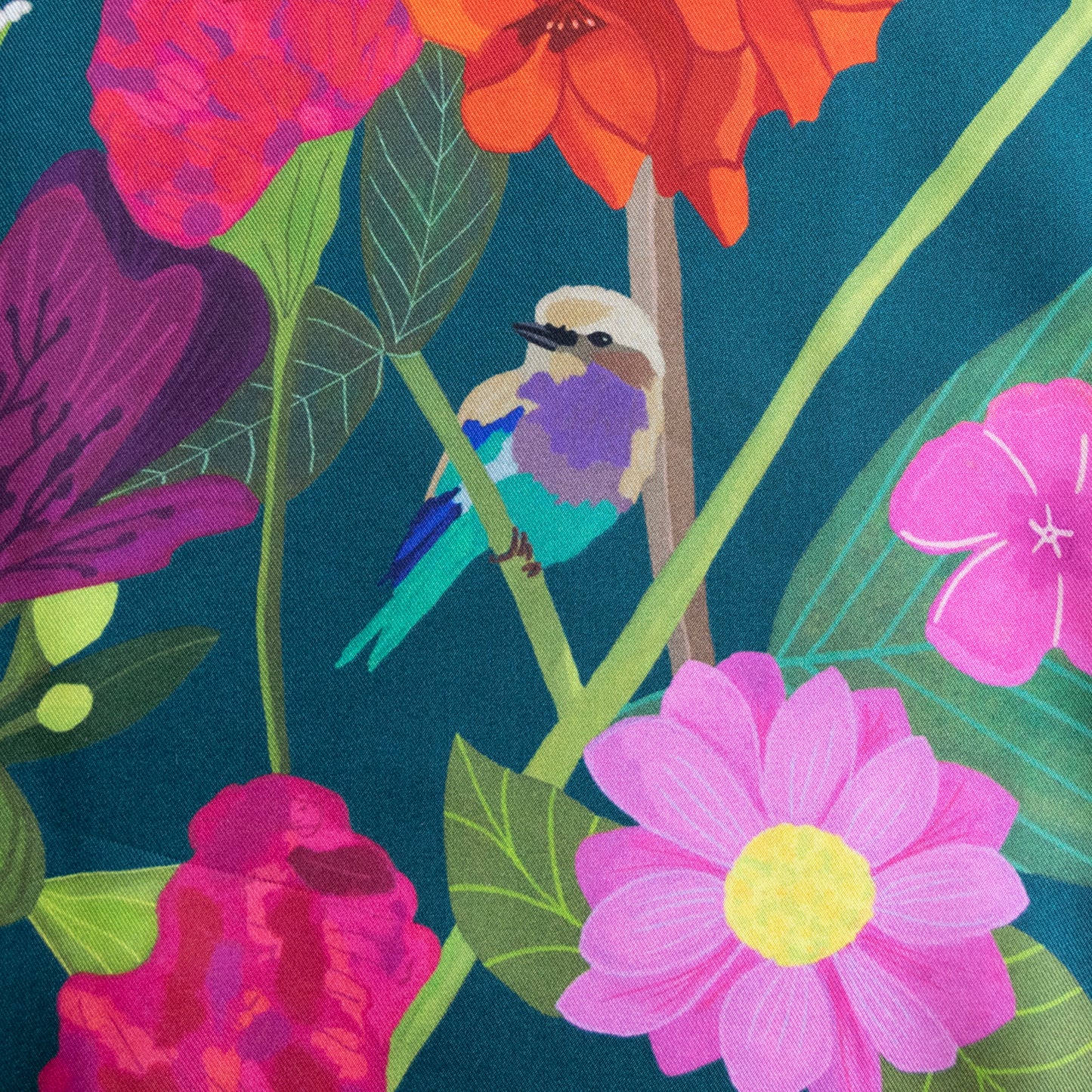 
                  
                    Garden of Curiosities, double-sided, black & teal, 90cm
                  
                