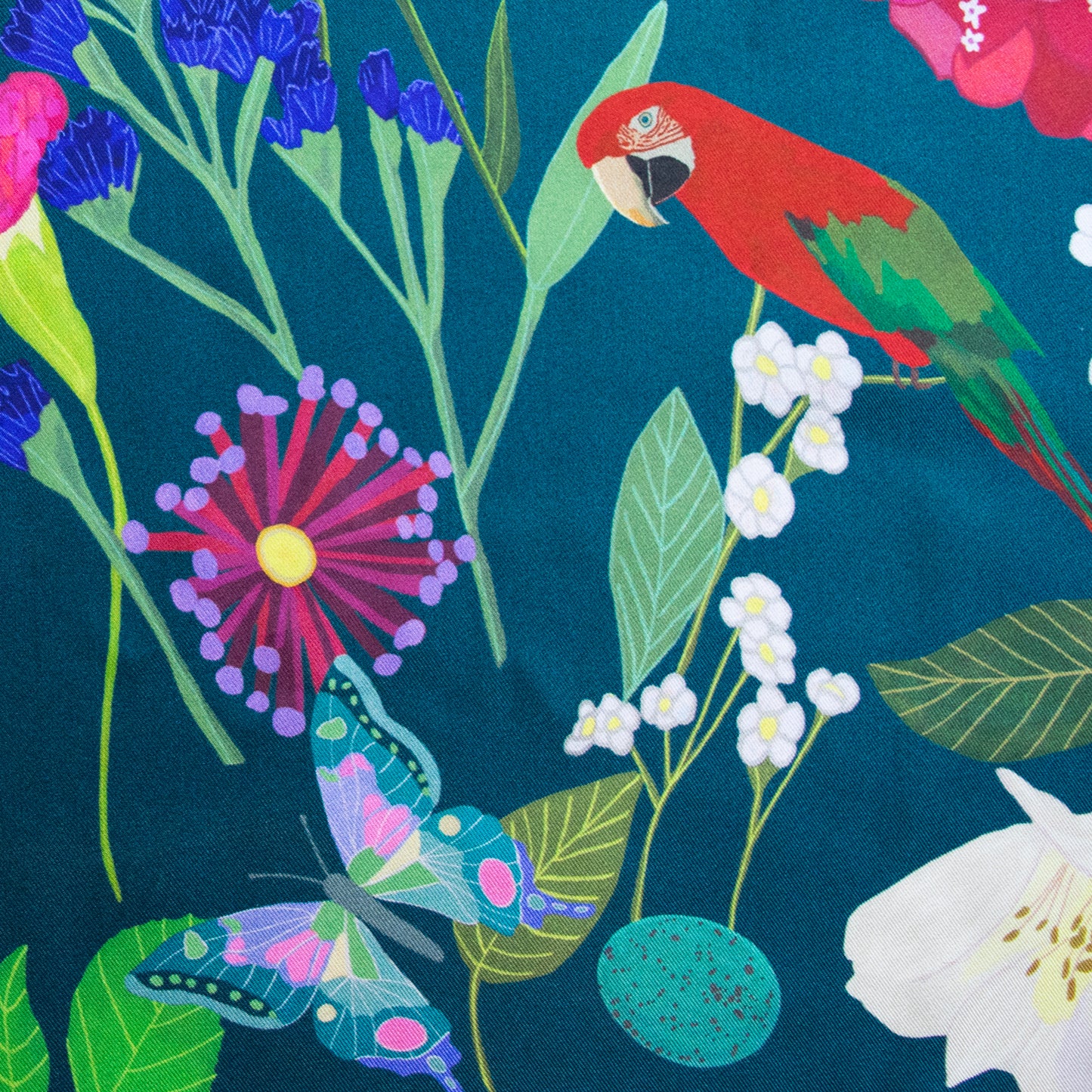
                  
                    Garden of Curiosities, double-sided, black & teal, 90cm
                  
                