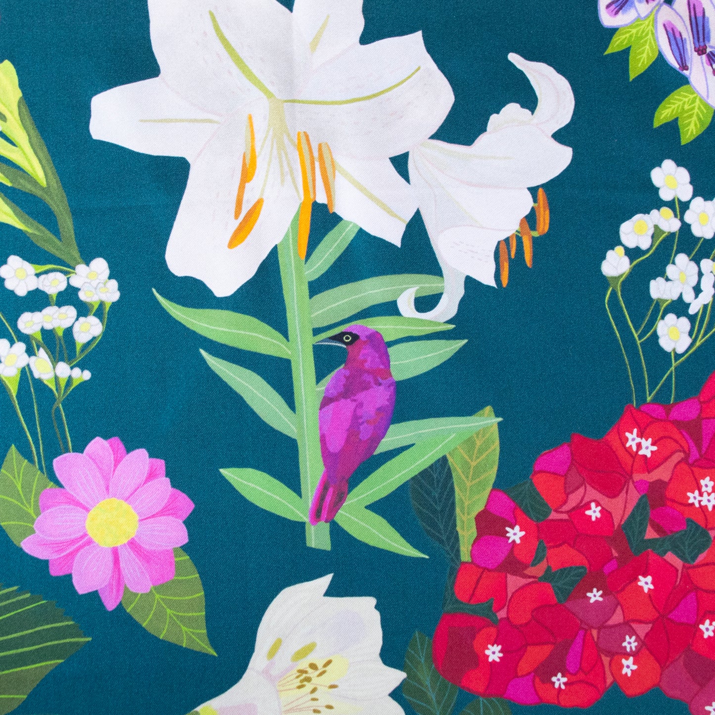 
                  
                    Garden of Curiosities, double-sided, black & teal, 90cm
                  
                