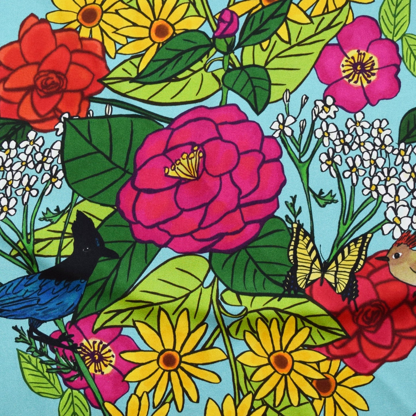 
                  
                    Large Pacific Floral Aqua 36"x36"
                  
                