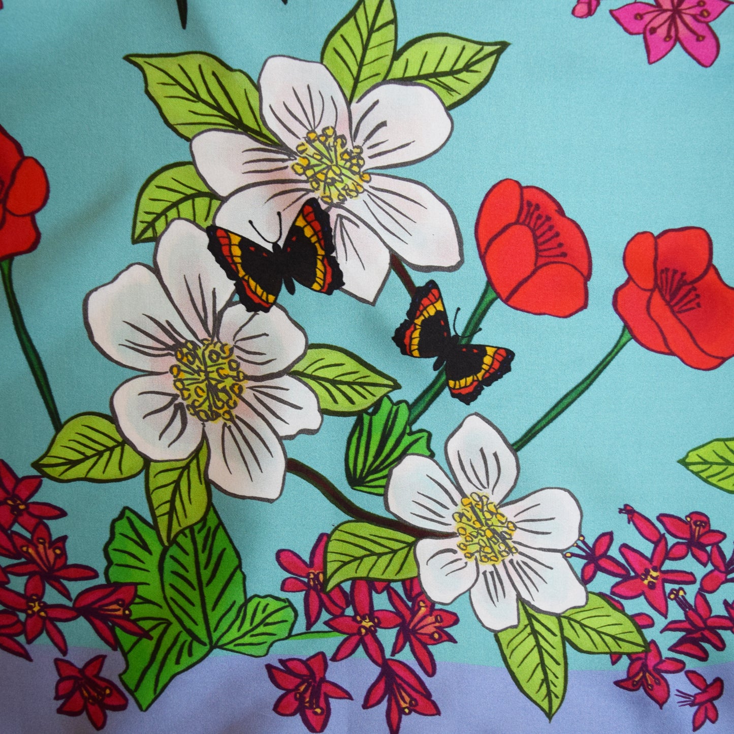 
                  
                    Large Pacific Floral Aqua 36"x36"
                  
                