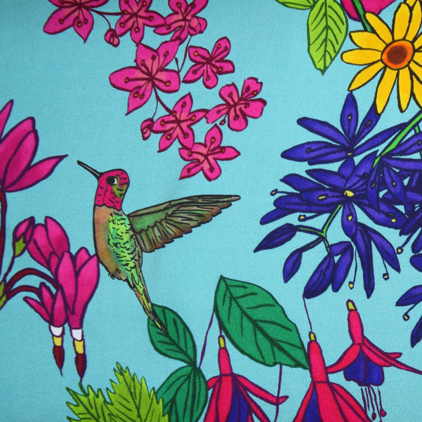 
                  
                    Large Pacific Floral Aqua 36"x36"
                  
                